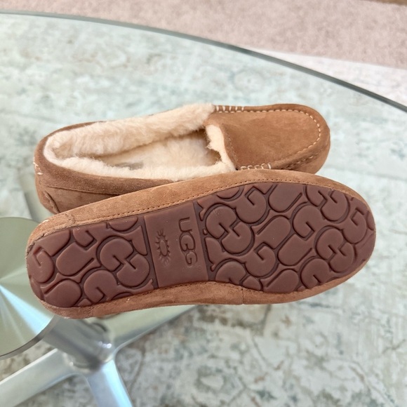 UGG Ashley Water Resistan Chestnut Suede Brown Slippers Women’s Size 7 - Picture 10 of 12
